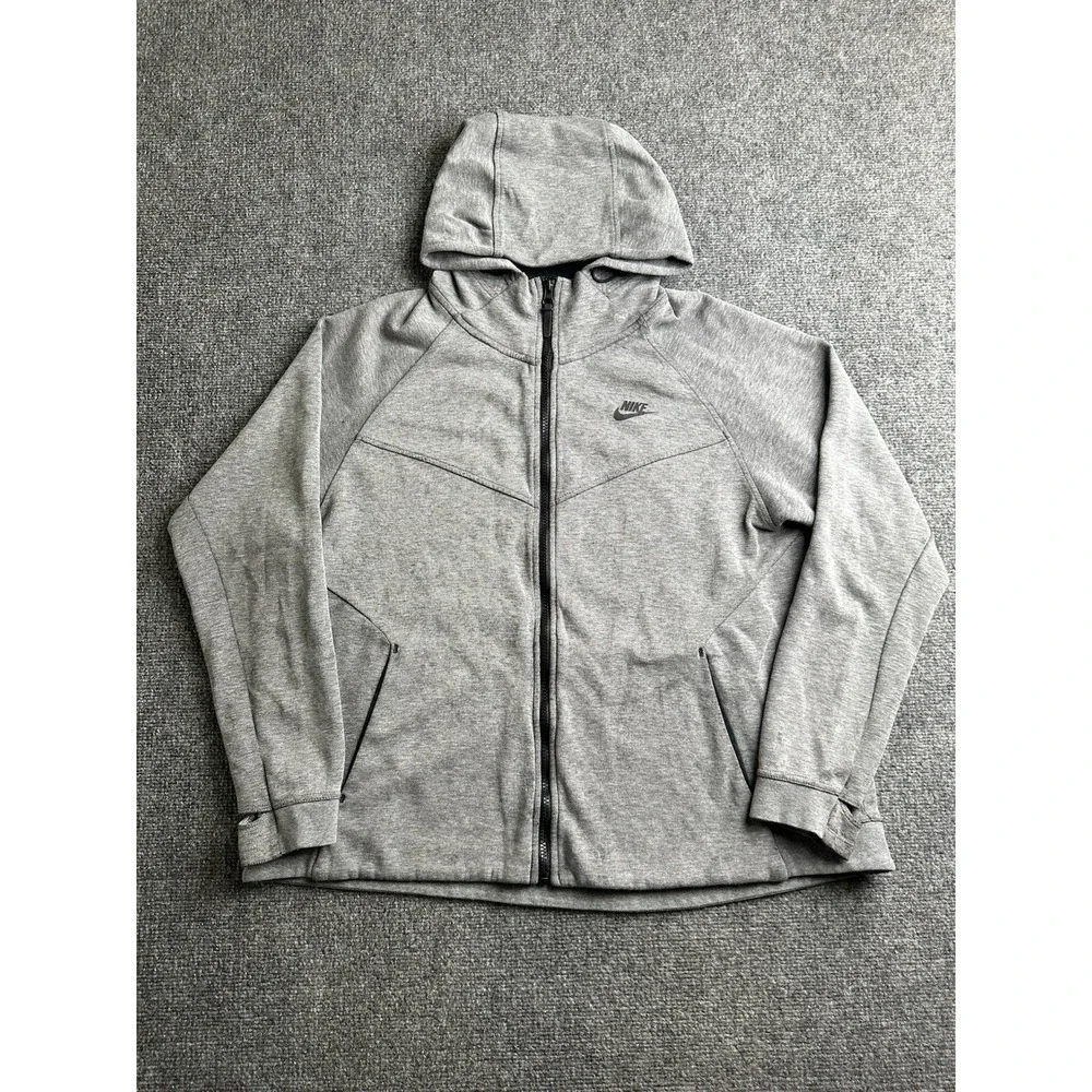 Womens Hoodie Nike Full Zip Gray, Size 1X